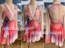 Figure Skating Dress Women's / Girls' Ice Skating Dress pink dyeing
