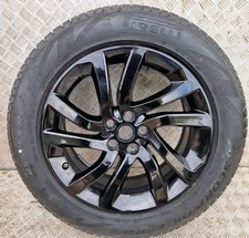 20" LAND ROVER DISCOVERY 5 GENUINE BLACK ALLOY WHEEL  255 55 20 PIRELLI TYRE