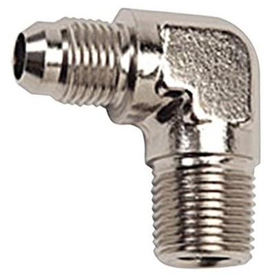 RUSSELL/EDEL 660841 Endura -6AN 90-Degree Flare to 3/8'' Pipe Adapter Fitting