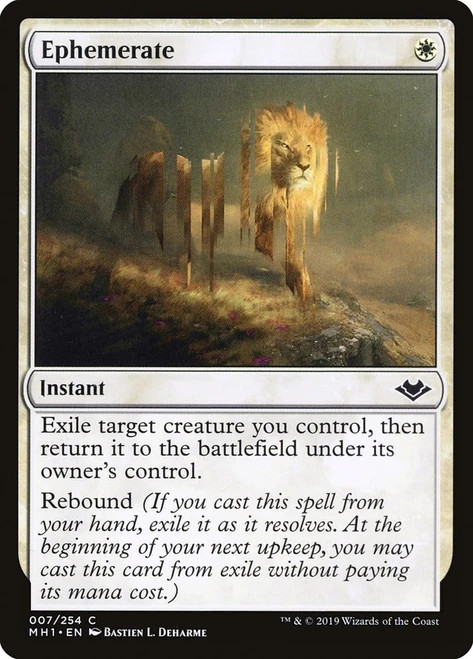 NM Ephemerate, MTG, Modern Horizons, Magic the Gathering, 7 *AM