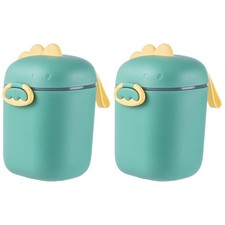 Baby Formula Dispenser with Scoop 2-Pack Travel Milk Powder Storage Box Leak-...