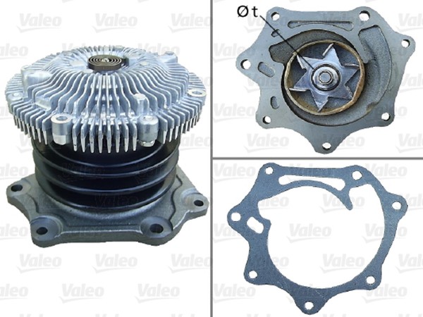 Wasserpumpe MotorküHlung Valeo 506733 FüR Terrano Ford UNS R20 UDS Nissan 2 GR 5-image