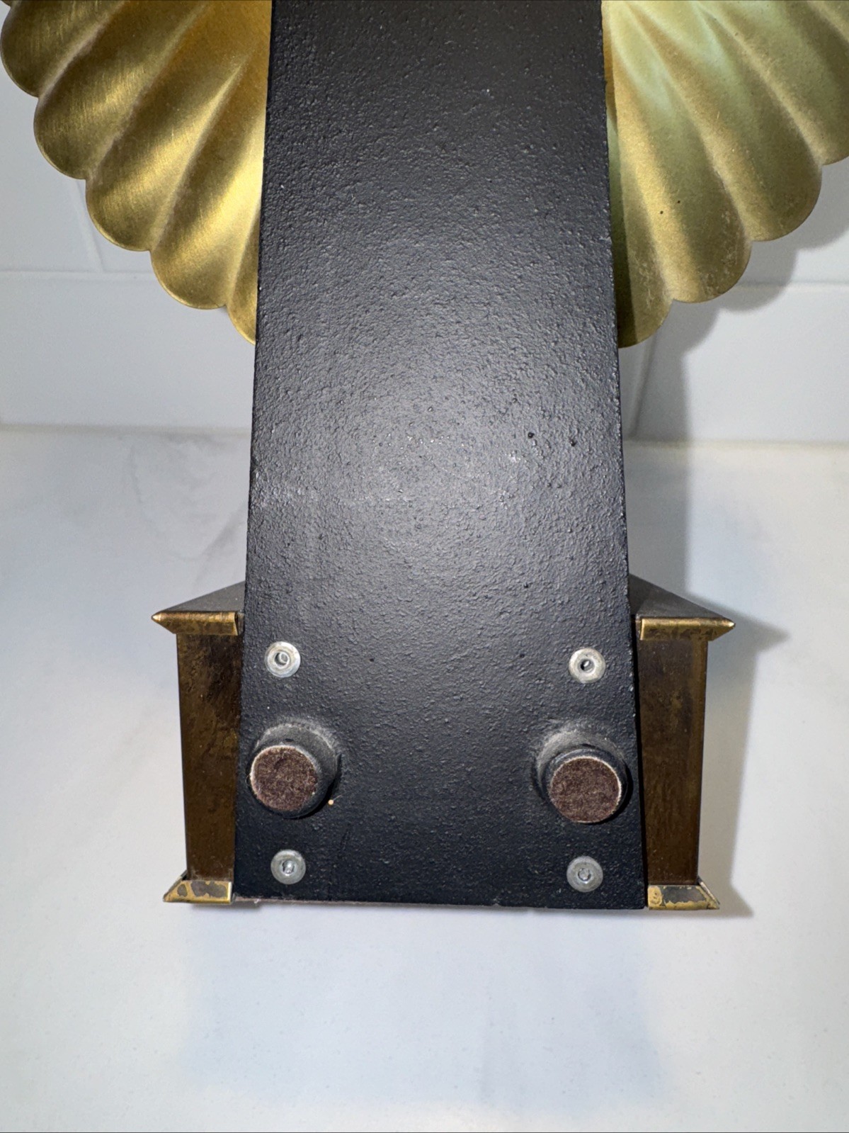 Tell City Brass Reflector Colonial Wall Sconce Candle Holder Art Deco 15"H