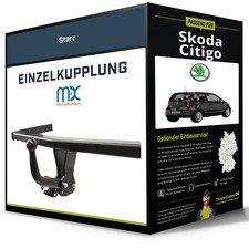 Starre Anhängerkupplung für SKODA Citigo 10.2011-08.2019 MisterDotCom NEU