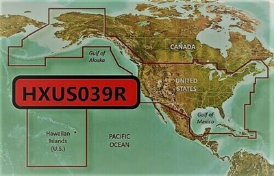 HXUS039R Bluechart G2 HD Map for listed GS Models.