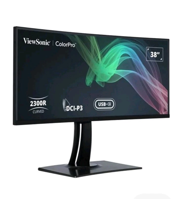 ViewSonic ColorPro VP3881a 95.3 cm (37.5") UW-QHD+ Curved Screen LED LCD Monitor - Image 3 of 4