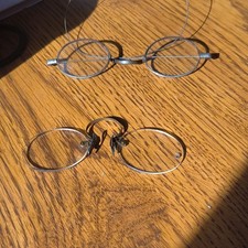 Antique Wire Frame Eyeglasses  Pince-Nez Optical Lot Pre-1930