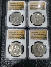 1978 Eisenhower 1$ NGC GEM Uncirculated Min MS65 Limited Don't Tread On Me Label