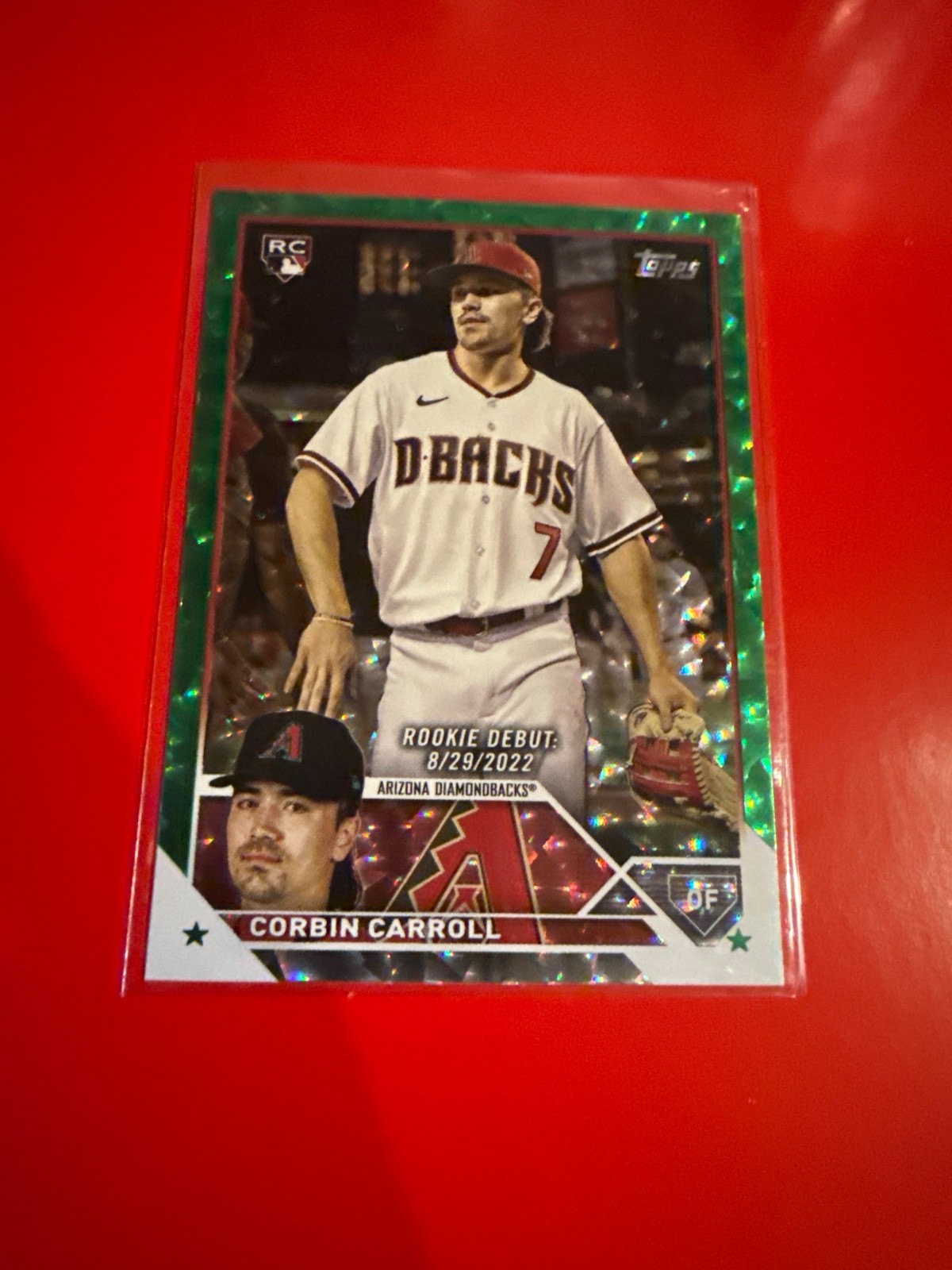 Corbin Carroll - 2023 Topps Update Series - Rookie Debut Green Foil - /499 US244