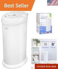 Steel Diaper Pail, Odor Locking, No Special Bag Required, , Registry Must-Hav...