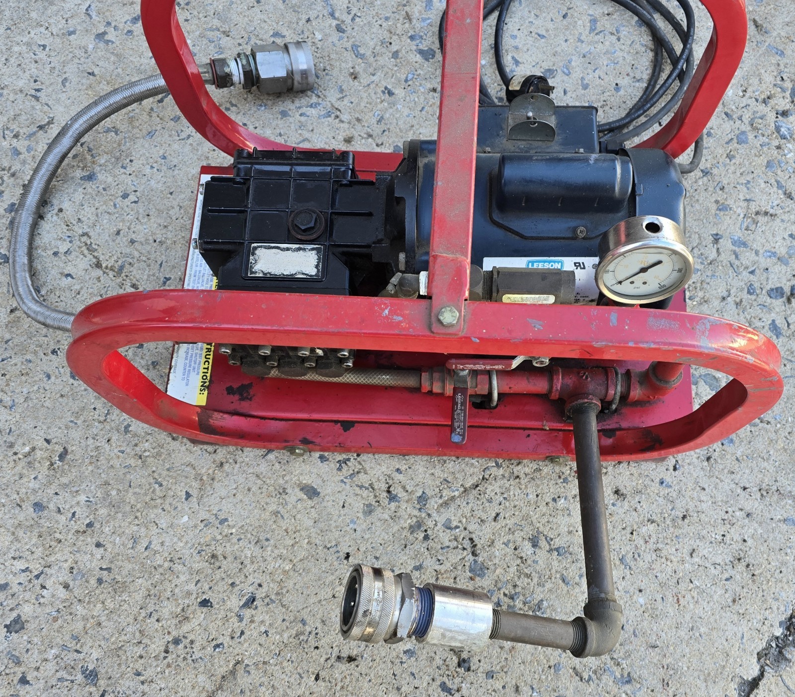 RICE HYDRO HYDROSTATIC TEST PUMP 1HP