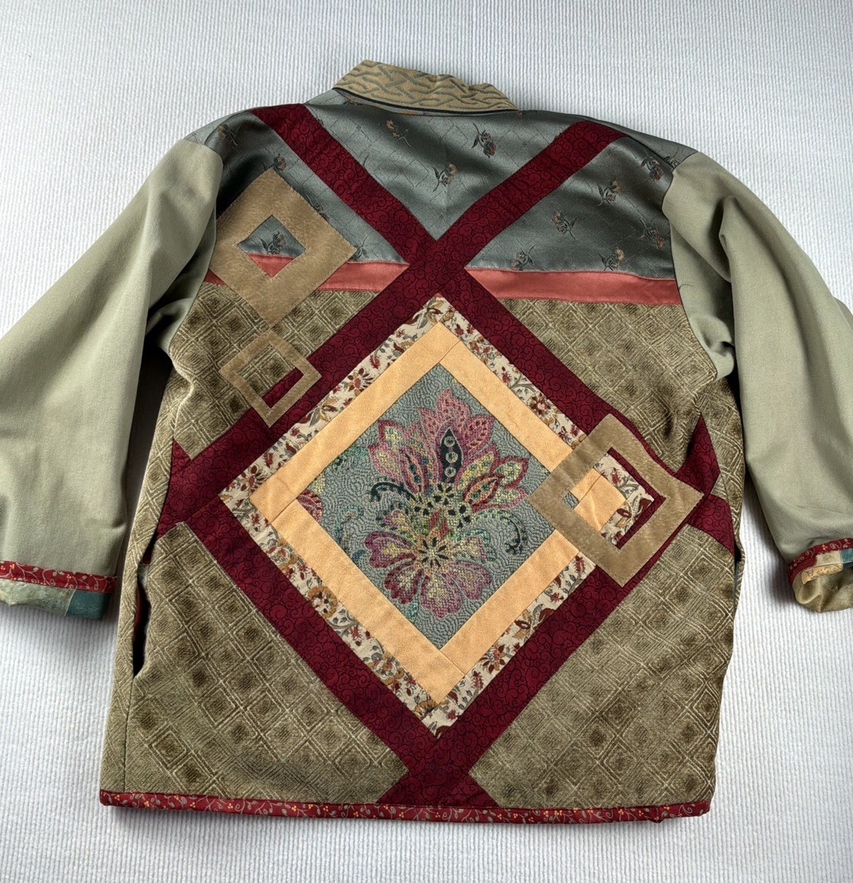 Vintage 90’s Tapestry Patchwork Jacket Women’s  S… - image 12