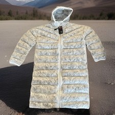 Nike Sportswear Marble EcoDown Summit White Long Parka CZ1909-121 Women Sz L NWT