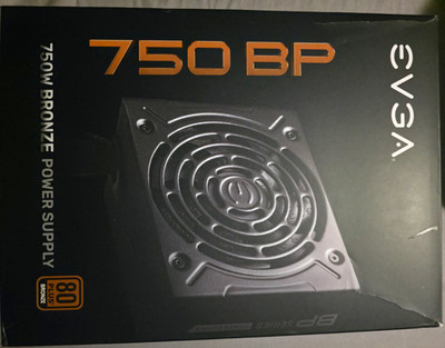 EVGA 750 BP 750W 80 PLUS Bronze ATX PSU, 24-Pin/CPU 4+4/PCIe 6+2