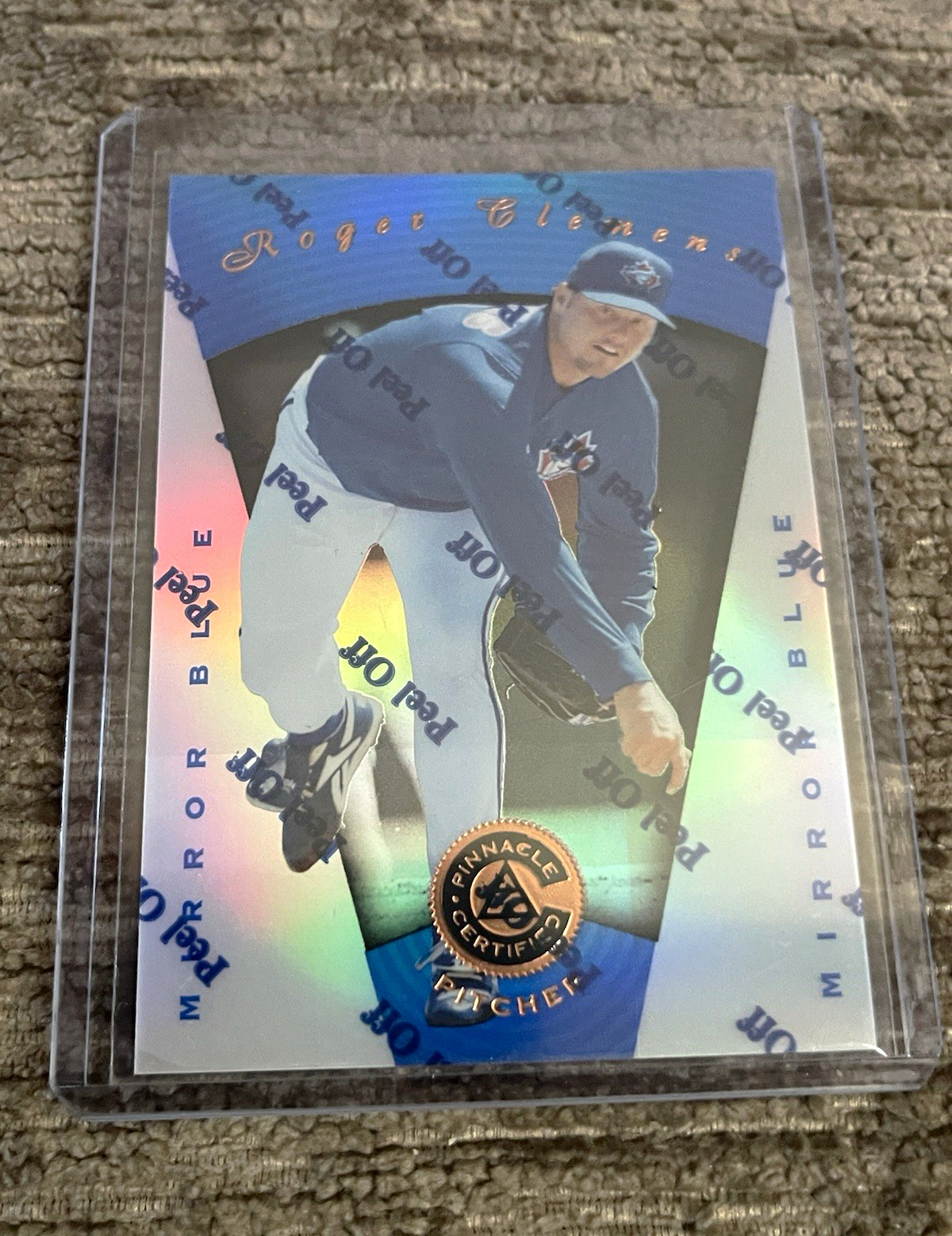 Pinnacle 1997 Certified Roger Clemens #39 Mirror Blue Toronto Blue Jays