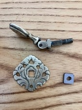 Produktbild - Paar massive Vintage Messing Klopfer mit Messingbeschichtung für Schubladen/Schränke