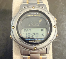 Orologio digitale Casio GMW-61 Moon Graph anni 90 watch
