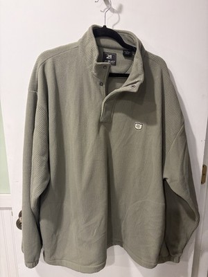 Ahead Authentic Olive Green Quarter-Snap Pullover long sleeve XL W/logo