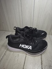 Hoka One One Bondi 8 Men's Running Shoes Athletic Sneakers Size 8 4E Black READ