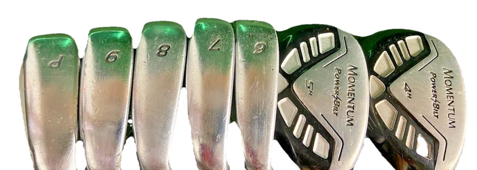 PowerBilt Momentum Iron Set 4h,5h,6-PW RH Men's Regular Steel 5h 38.5" New Grips - Image 2 of 4