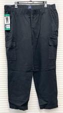 NWT GAP Women  s Twill Cargo Pant, Black, Size XL