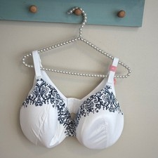 NEW Cacique Lightly Lined Full Coverage Bra 42G Blue Underwire Adjustable