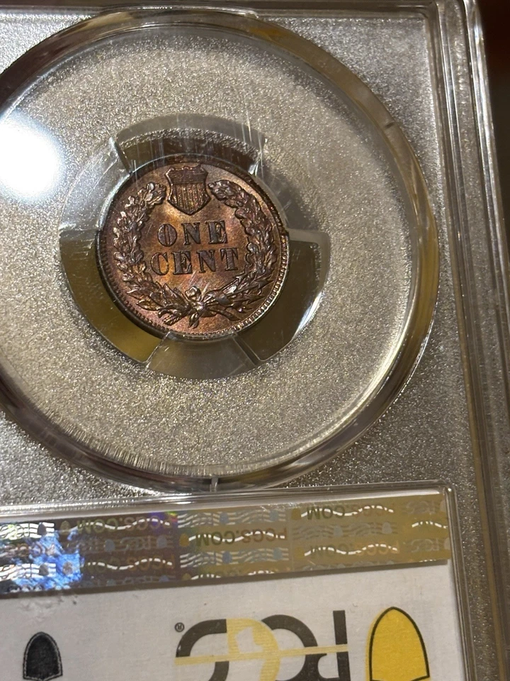 1903 Indian Head Cent PCGS 63Red Brown Gorgeous Tone! - Image 3 of 3