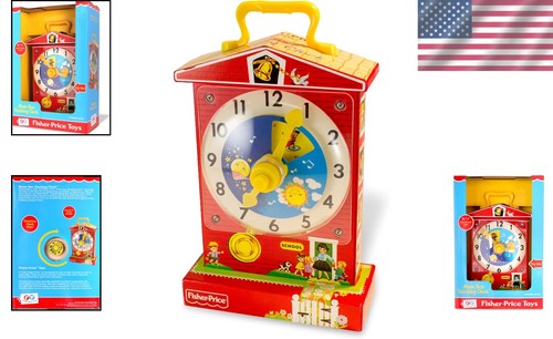 Fisher Price Classic Teaching Clock - Retro 8 x 11.75 x 4 Inches Educational Toy - Picture 2 of 6