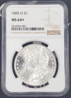 1885-O US Morgan Silver Dollar - NGC Graded MS 64+ -002