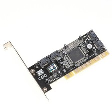 1pcs PCI to 4 ports SATA Serial ATA RAID Sil3114 Converter Controller I/O Card