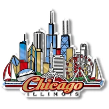 Chicago City Magnet by Classic Magnets