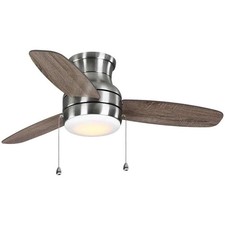 Home Decorators Ashby Park 44 in. LED Brushed Nickel Ceiling Fan