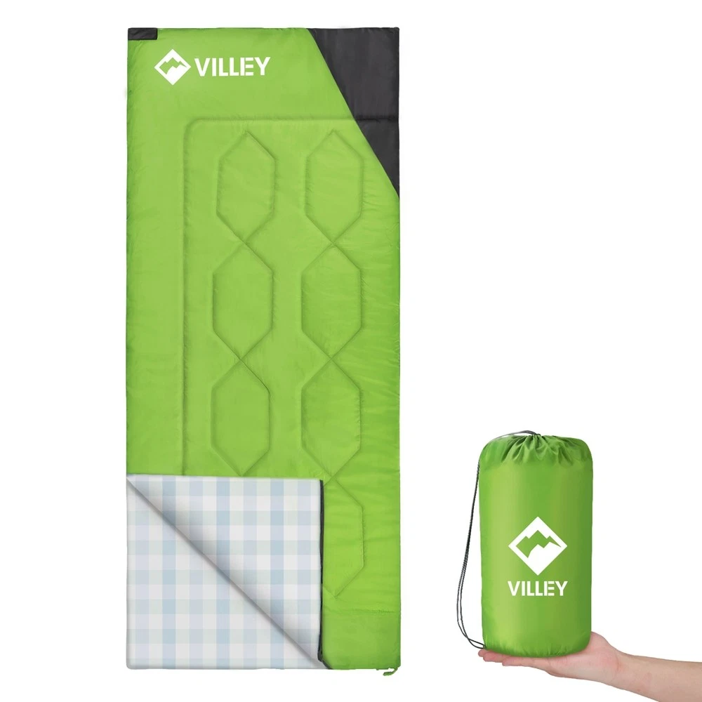 VILLEY Camping Sleeping Bag Backpacking 3 Season for Adults & Kid Camping Hiking