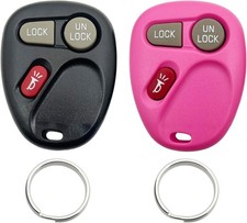 Replacement Key Fob Shell Keyless Entry Remote Car Key Fob -Black  Pink
