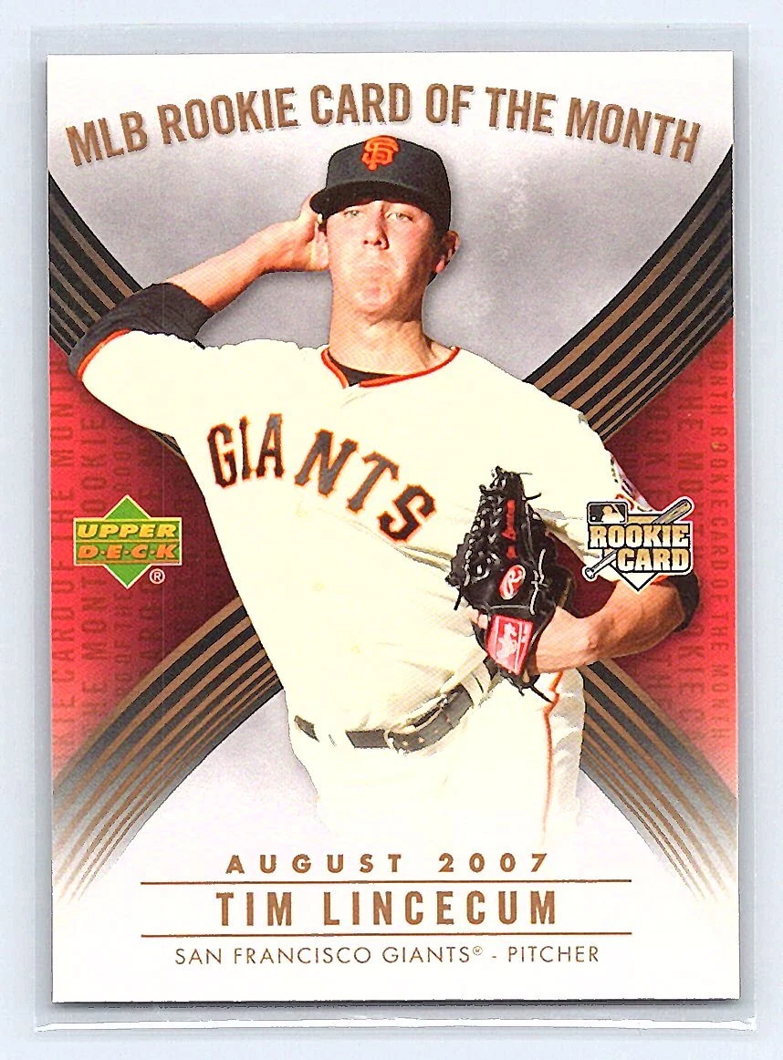 Upper Deck Tim Lincecum Baseball Sports Trading Cards