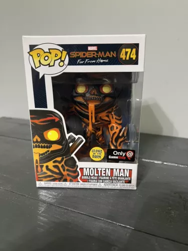 Funko Pop! Marvel SPIDER-MAN Far From Home MOLTEN MAN  #474- GameStop Exclusive