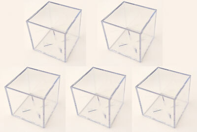 5 x Docsmagic.de Baseball Acrylic Display Case Holder with Grandstand - UV Safe