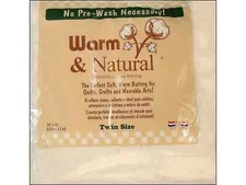 Twin Size Warm & Natural Pure Cotton Quilt Batting