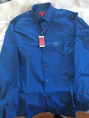 green emerald velvet dress Men's Slim Fit Blue Dress Shirt Size N1