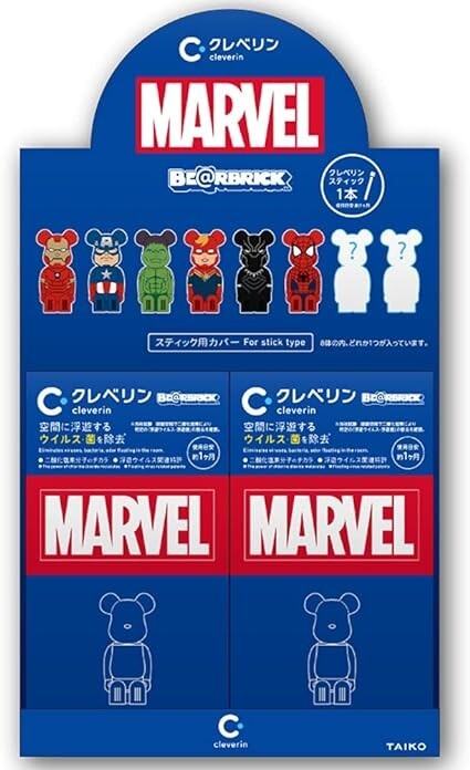 新品未開封 BE@RBRICK MARVEL cleverin 2BOX 16個 BE@RBRICK Bearbrick Clevelin Marvel 2.9g x 8 Pieces Unopened