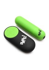 Bang 28x Glow In The Dark Rechargeable Silicone Bullet with Remote