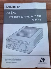 MINOLTA VECTIS Photo Player VP-1 INSTRUCTION MANUAL BOOK