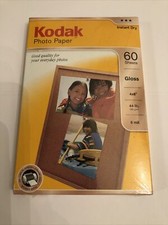 Kodak Gloss Photo Paper 60 sheets 4x6" Sealed New