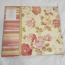 NEW Marcella by Kay ASHLEY 12 x 12 Post Bound Scrapbook Album 10 Pgs Pink Green