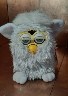 VINTAGE FURBY CHAMPAGNE SPARKLE GLITTER TIGER ELECTRONICS LTD 1999 A1 Super Rare