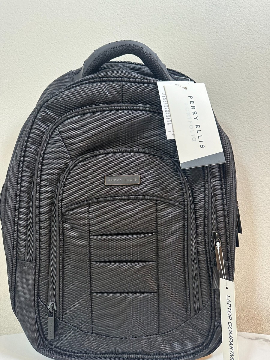 Perry Ellis Laptop backpack, New, Black. | eBay