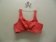 NWOT Comfort Choice Back Hook Wireless Salmon Leisure Bra Size 38DDD