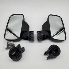 Universal Adjustable UTV Side View Mirrors with Clamps and Hardware