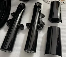 HARLEY FORK LEGS TOURING 2024 only Black COVERS Road Glide Sliders (EXCHANGE)