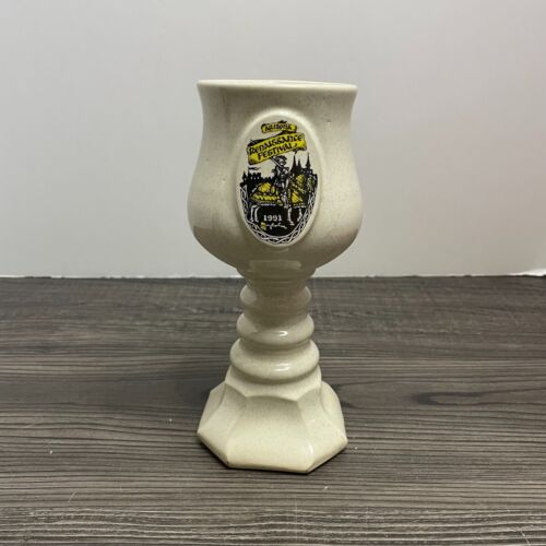 Vintage Renaissance Festival Goblet Mug Jousting Knight 1991 - Picture 1 of 7
